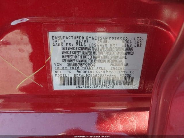 2023 NISSAN SENTRA SV XTRONIC CVT 9
