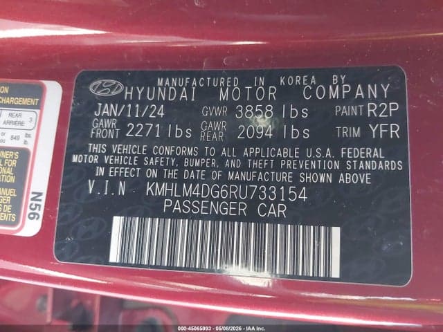 2024 HYUNDAI ELANTRA SEL 9