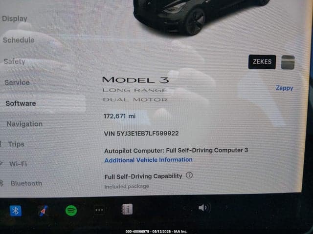 2020 TESLA MODEL 3 LONG RANGE DUAL MOTOR ALL-WHEEL DRIVE 7