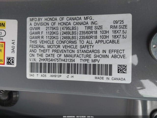 2026 HONDA CR-V EX-L AWD 9