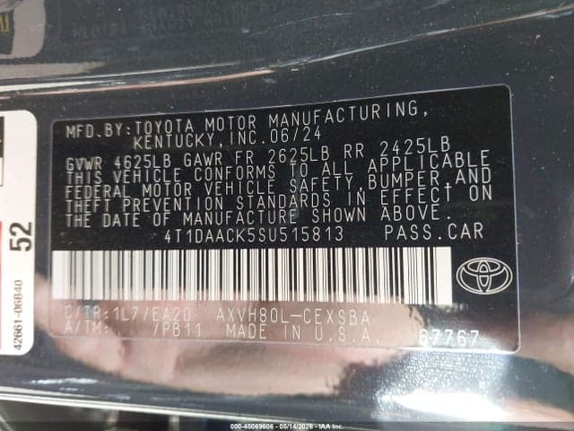 2025 TOYOTA CAMRY SE 9