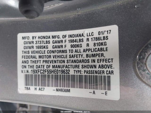 2017 HONDA CIVIC LX 9