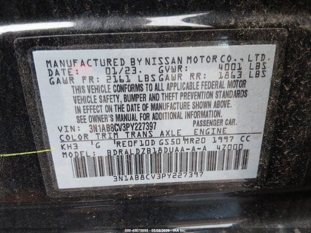 2023 NISSAN SENTRA SV XTRONIC CVT 9