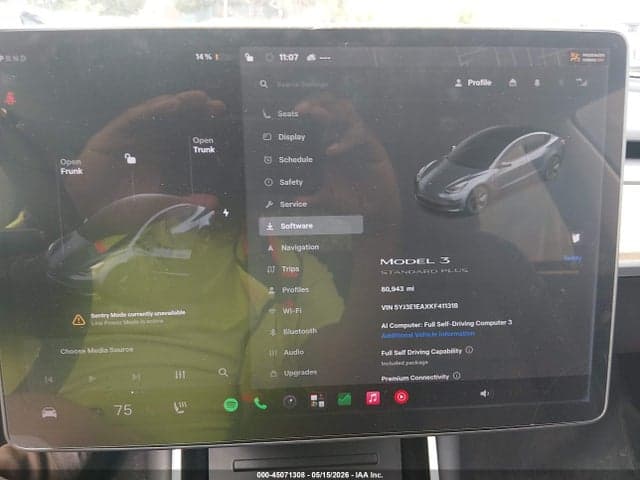 2019 TESLA MODEL 3 LONG RANGE/MID RANGE/STANDARD RANGE/STANDARD RANGE PLUS 7
