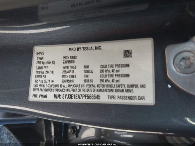 2023 TESLA MODEL 3 REAR-WHEEL DRIVE 9