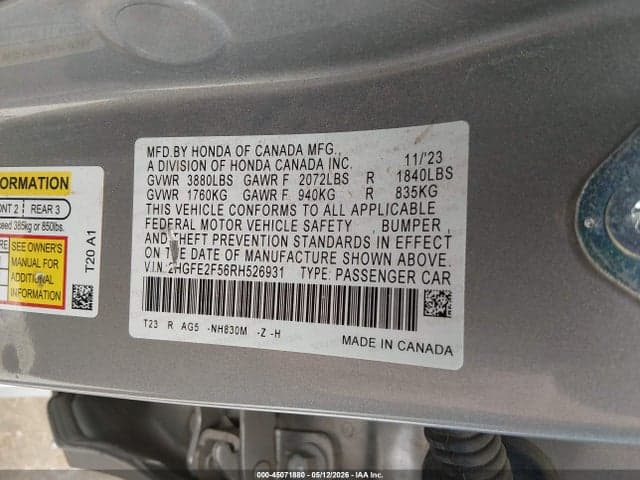 2024 HONDA CIVIC SPORT 9