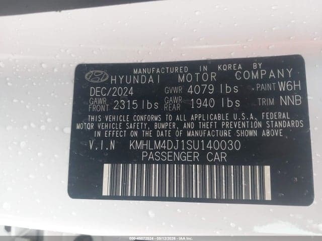2025 HYUNDAI ELANTRA HYBRID BLUE 9