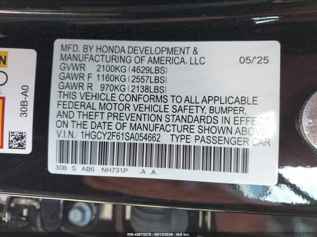2025 HONDA ACCORD HYBRID EX-L 9