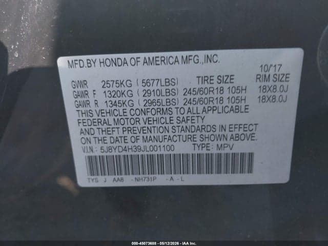 2018 ACURA MDX 9