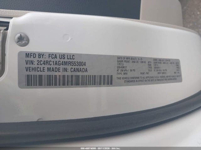2021 CHRYSLER VOYAGER L 9