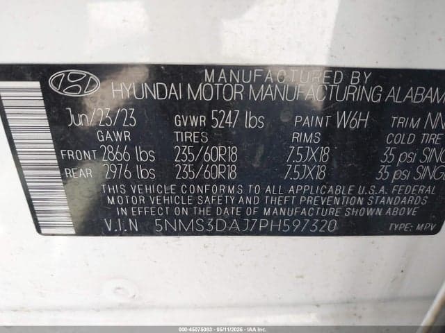 2023 HYUNDAI SANTA FE SEL 9
