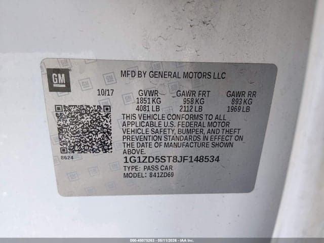 2018 CHEVROLET MALIBU LT 9