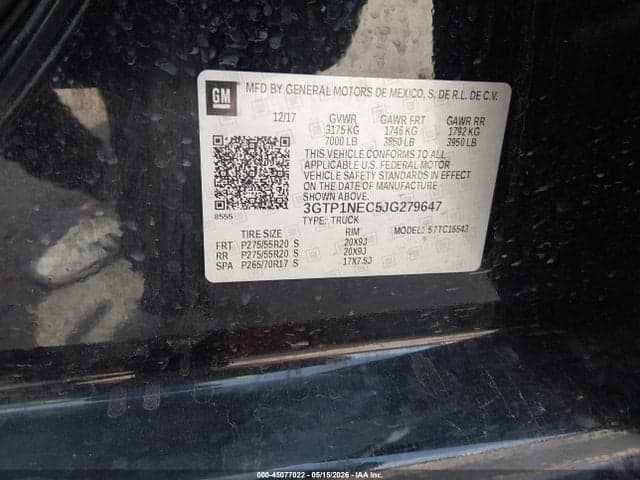 2018 GMC SIERRA 1500 SLT 9