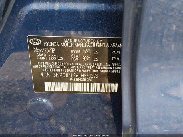 2020 HYUNDAI ELANTRA SEL 9
