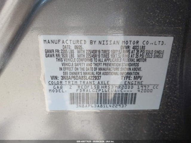 2025 NISSAN KICKS SR FWD 10