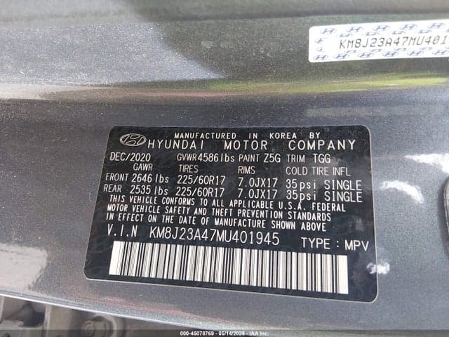 2021 HYUNDAI TUCSON SE 9