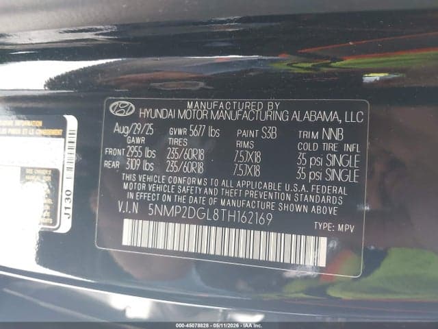2026 HYUNDAI SANTA FE SEL 9