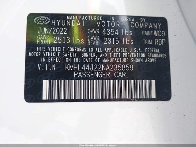 2022 HYUNDAI SONATA SEL PLUS 9