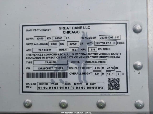 2026 GREAT DANE TRAILERS UNKNOWN 9