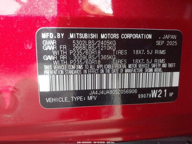 2025 MITSUBISHI OUTLANDER ES 2.5 S-AWC 9