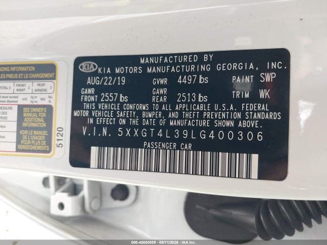 2020 KIA OPTIMA LX 9
