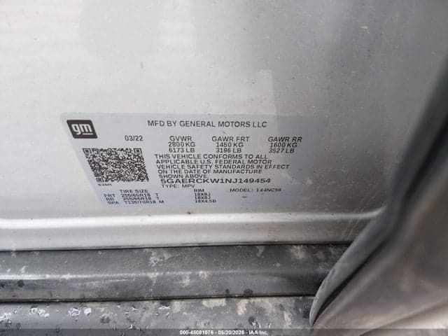 2022 BUICK ENCLAVE FWD PREMIUM 9