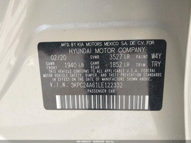 2020 HYUNDAI ACCENT SEL 9