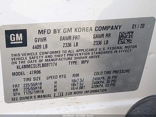 2020 BUICK ENCORE GX AWD PREFERRED 9