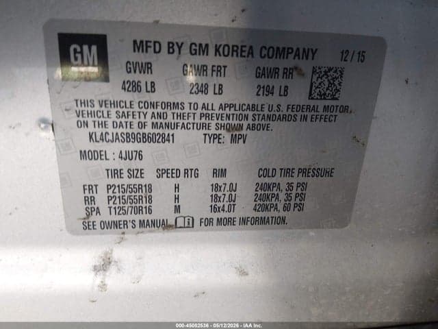 2016 BUICK ENCORE 9