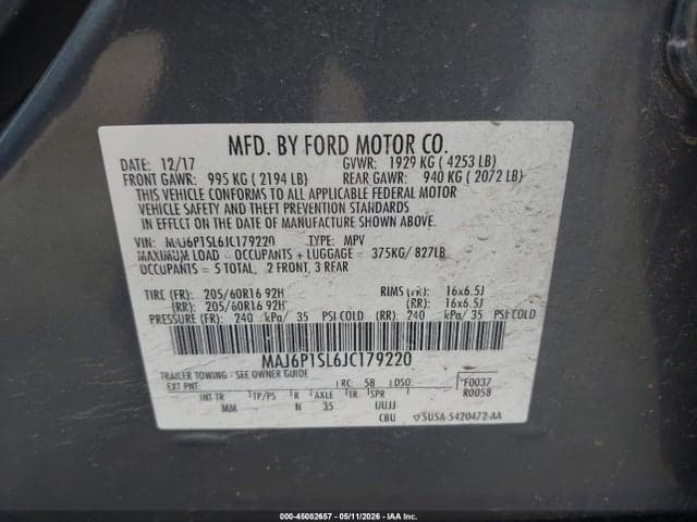2018 FORD ECOSPORT S 9
