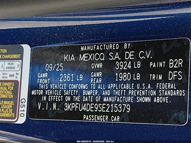 2025 KIA K4 EX 9