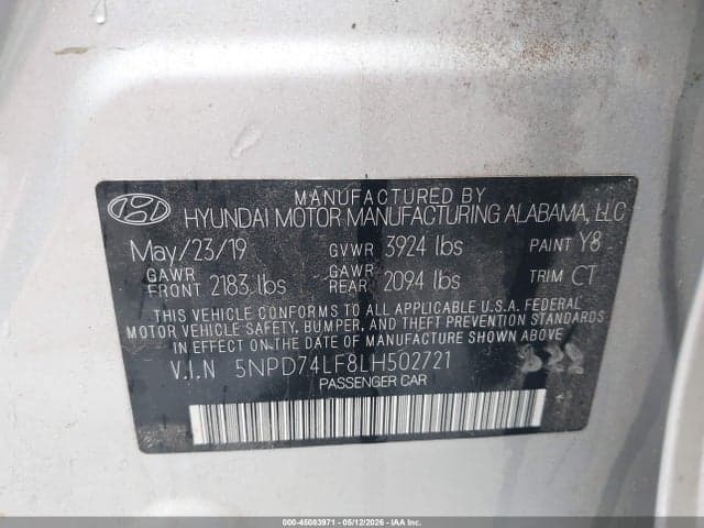 2020 HYUNDAI ELANTRA SE 9