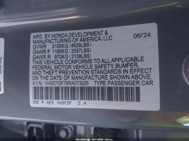 2024 HONDA ACCORD HYBRID SPORT-L 9