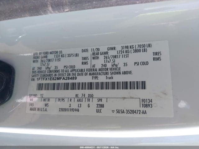 2021 FORD F-150 XL 9