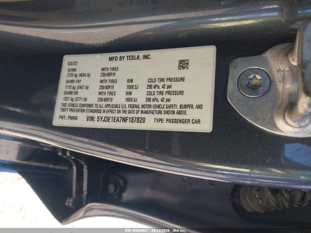 2022 TESLA MODEL 3 REAR-WHEEL DRIVE 9