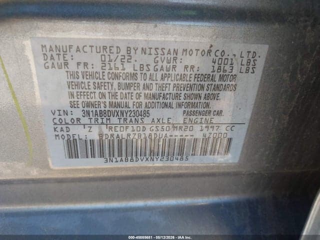 2022 NISSAN SENTRA SR XTRONIC CVT 9