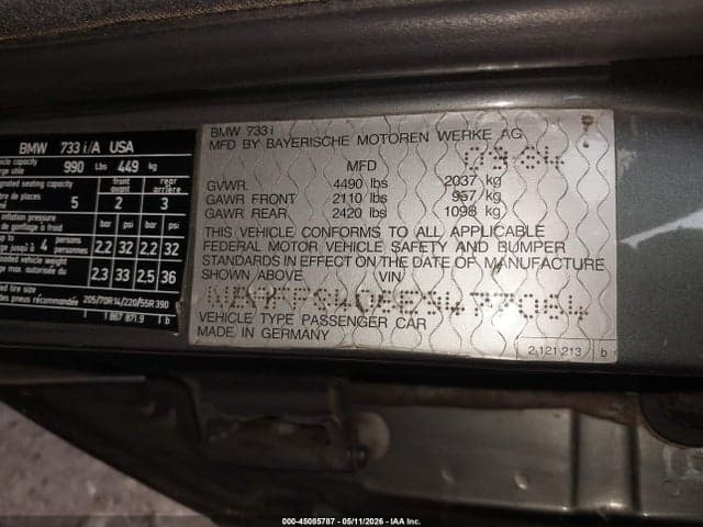 1984 BMW 733 I AUTOMATIC 9