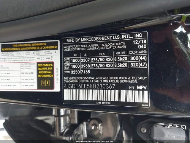 2019 MERCEDES-BENZ GLS 450 4MATIC 9
