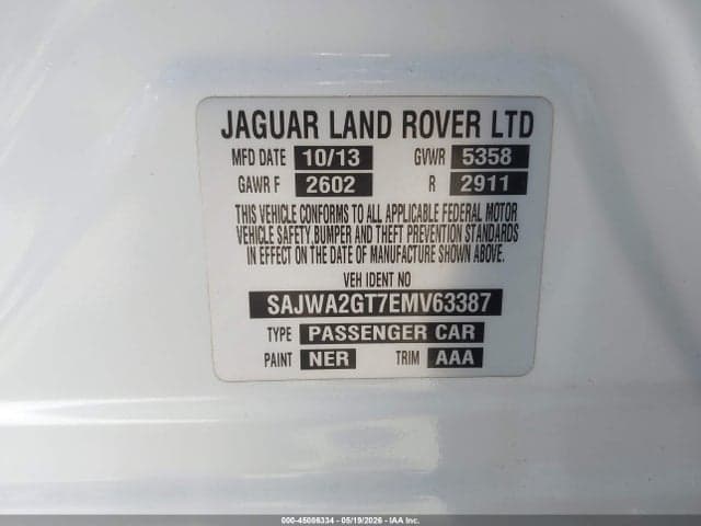 2014 JAGUAR XJ XJL 9