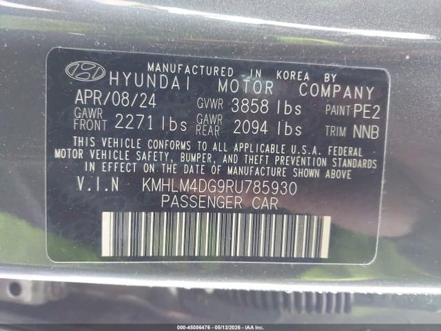 2024 HYUNDAI ELANTRA SEL 9