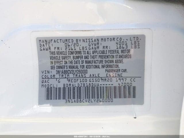 2020 NISSAN SENTRA SV XTRONIC CVT 9