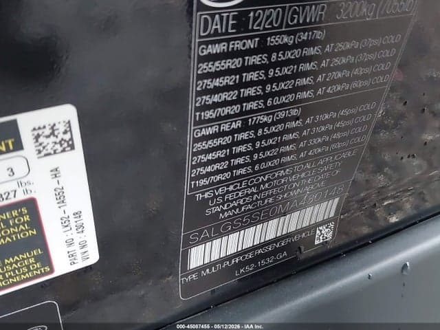 2021 LAND ROVER RANGE ROVER P525 WESTMINSTER 9