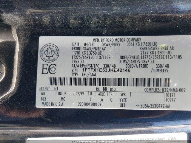 2018 FORD F-150 XLT 9