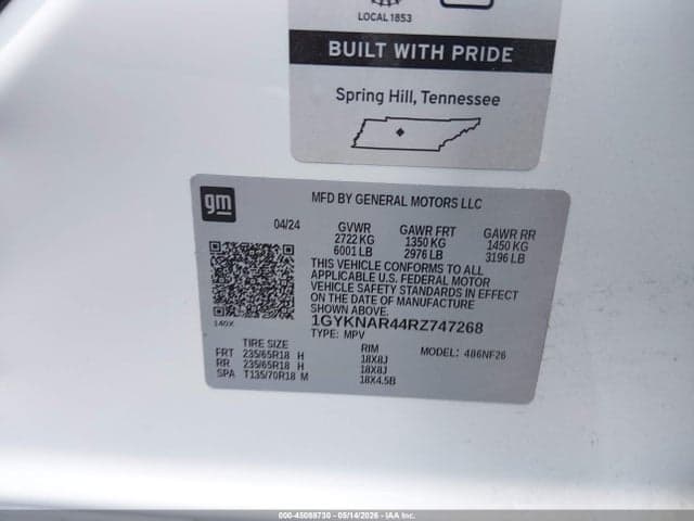 2024 CADILLAC XT5 FWD LUXURY 9