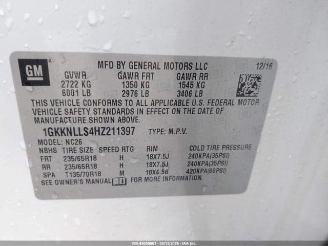 2017 GMC ACADIA SLE-2 9