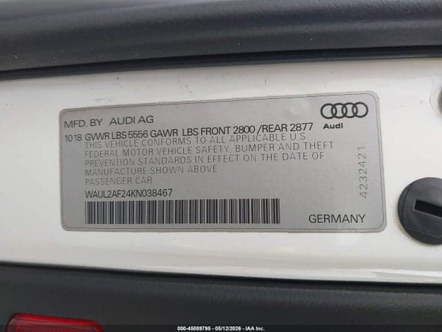 2019 AUDI A6 55 PREMIUM 9
