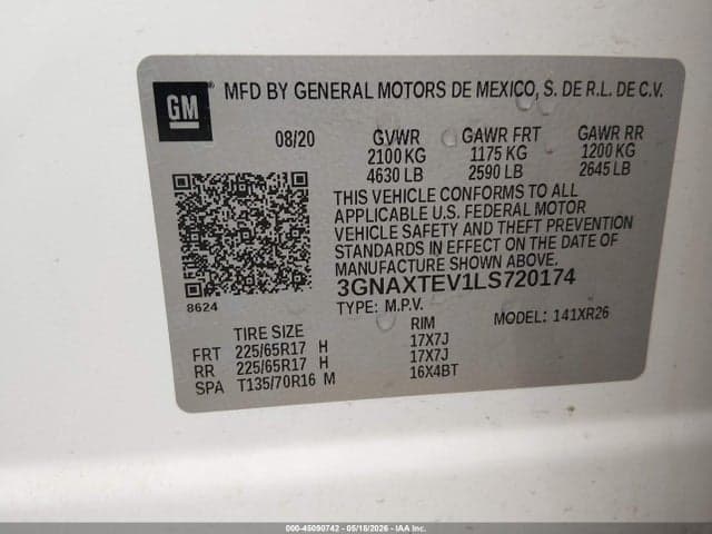 2020 CHEVROLET EQUINOX AWD 2FL 9
