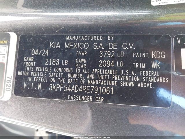 2024 KIA FORTE GT-LINE 9