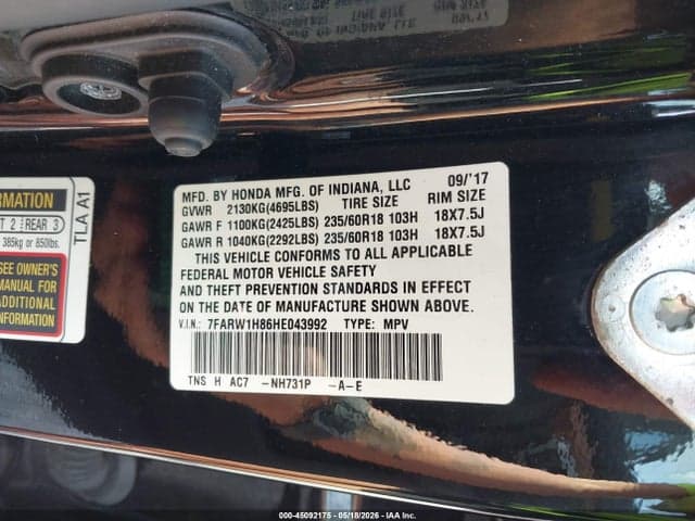 2017 HONDA CR-V EX-L/EX-L NAVI 9