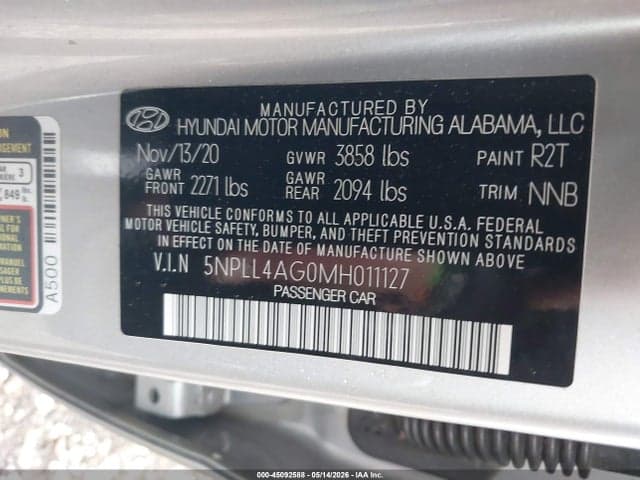 2021 HYUNDAI ELANTRA SE 9